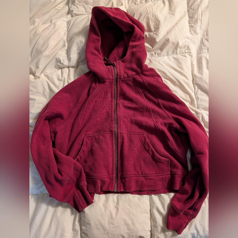 Lululemon Cropped Full Zip Scuba Hoodie